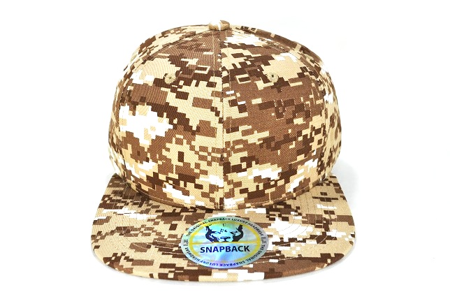 CS-001 COTTON PLAIN SNAPBACK-BROWN D.CAMO